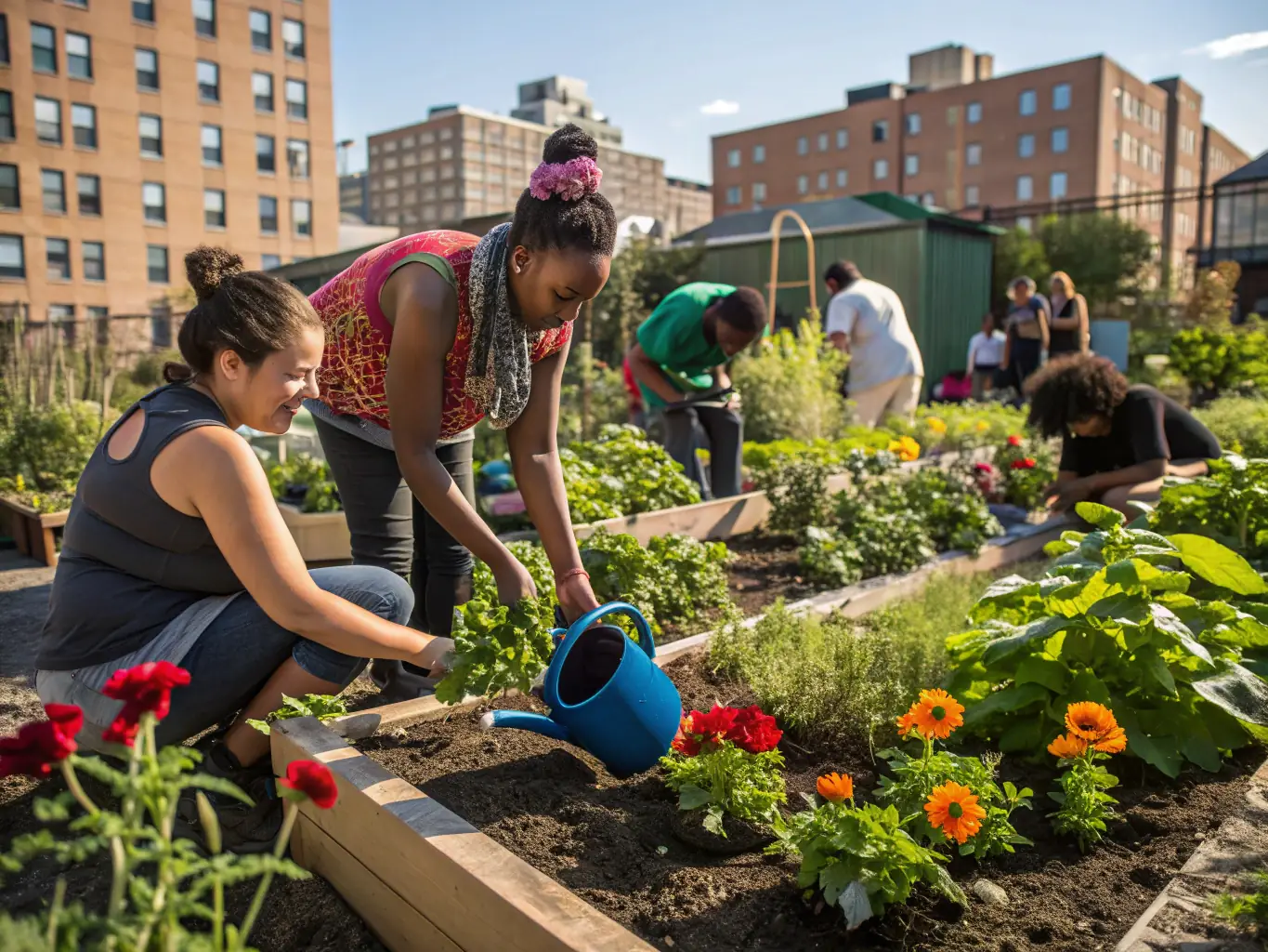 Participants engaged in a hands-on workshop planting native species in the Jardin du Réal botanical garden, emphasizing the practical skills learned.