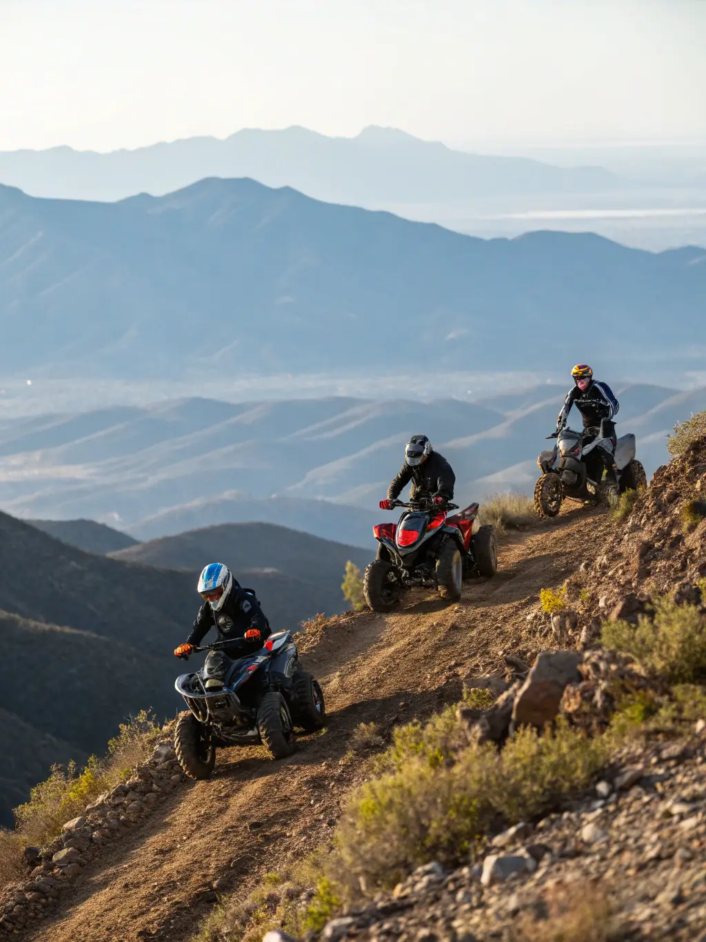 A photograph of a group of enduro riders participating in a training session on a challenging off-road course, showcasing the club's enduro training program.